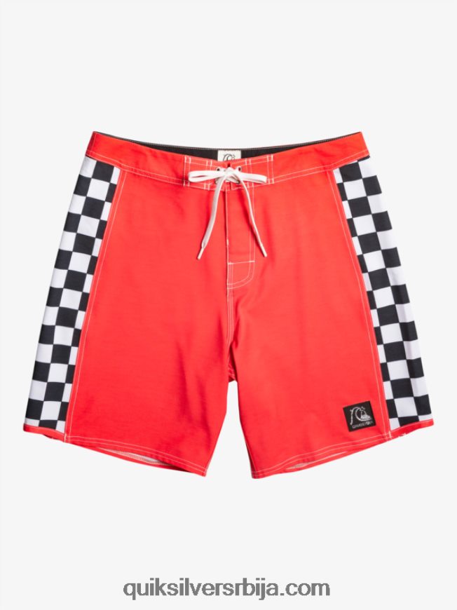 мушкарци Quiksilver оригинал арцх 18 боардсхортс високог ризика црвена Z824VN176