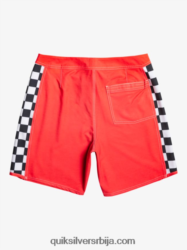мушкарци Quiksilver оригинал арцх 18 боардсхортс високог ризика црвена Z824VN176