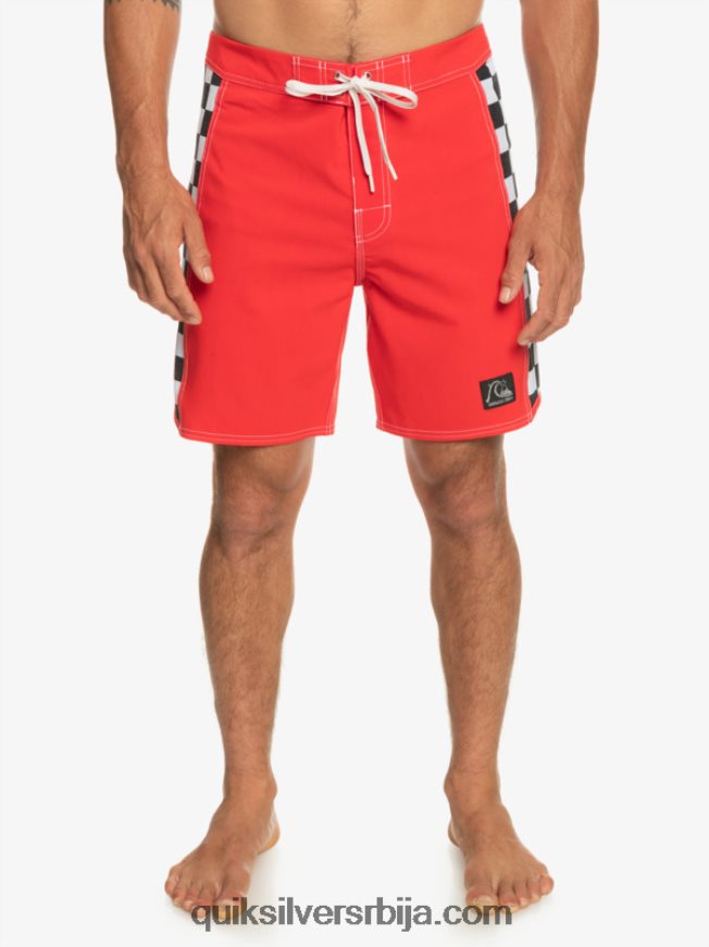 мушкарци Quiksilver оригинал арцх 18 боардсхортс високог ризика црвена Z824VN176