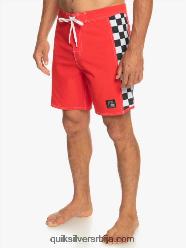 мушкарци Quiksilver оригинал арцх 18 боардсхортс високог ризика црвена Z824VN176