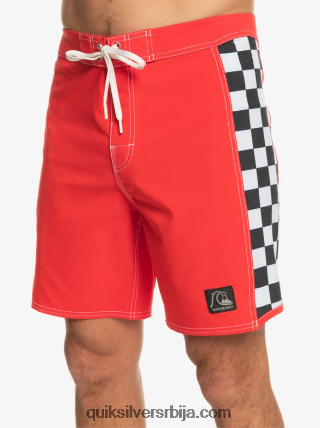 мушкарци Quiksilver оригинал арцх 18 боардсхортс високог ризика црвена Z824VN176