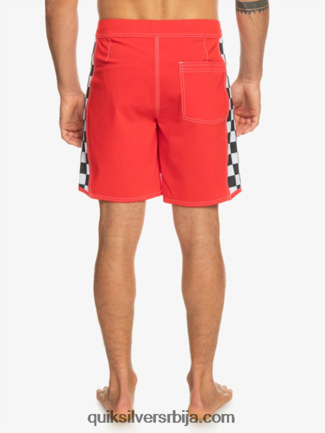 мушкарци Quiksilver оригинал арцх 18 боардсхортс високог ризика црвена Z824VN176