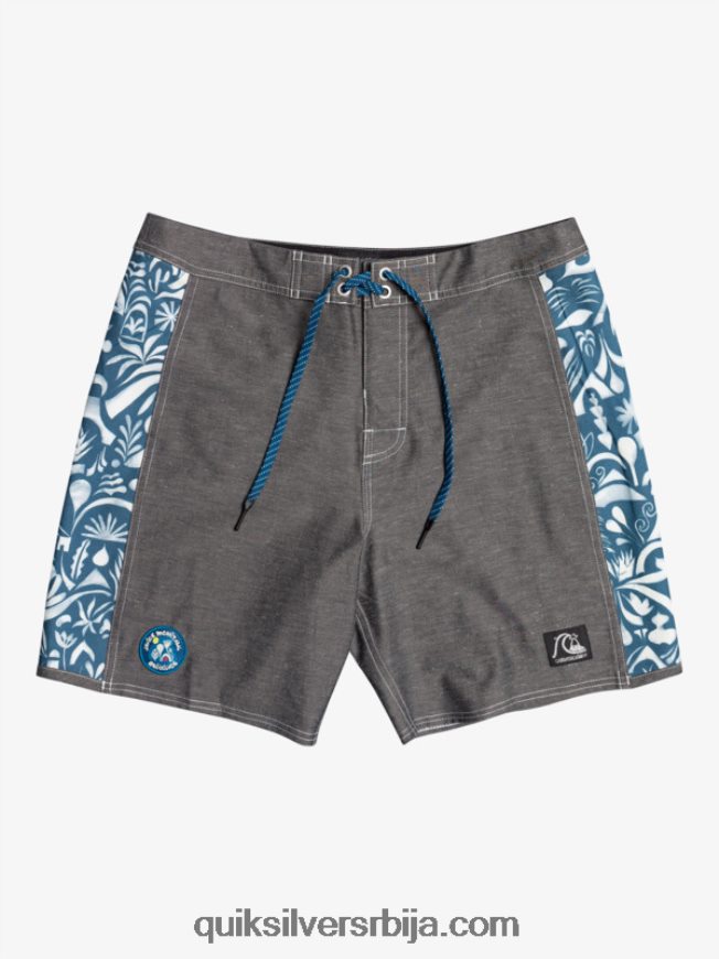 мушкарци Quiksilver хемпстретцх оригинал арцх бланк цанвас 18 боардсхортс јавиер мендизабал - црн Z824VN1823