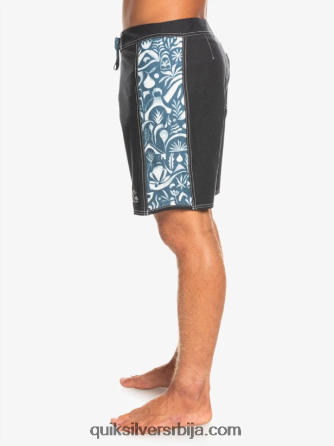 мушкарци Quiksilver хемпстретцх оригинал арцх бланк цанвас 18 боардсхортс јавиер мендизабал - црн Z824VN1823
