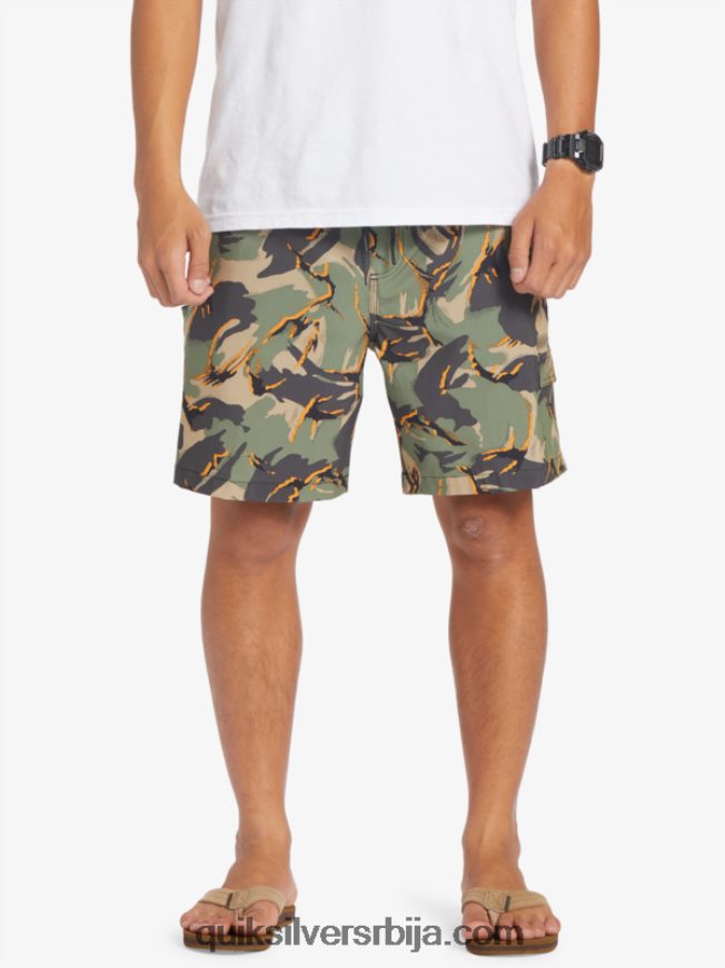 мушкарци Quiksilver такер царго 18 ампхибиан боардсхортс цамо - плаге Z824VN252