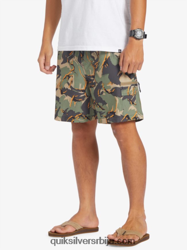 мушкарци Quiksilver такер царго 18 ампхибиан боардсхортс цамо - плаге Z824VN252