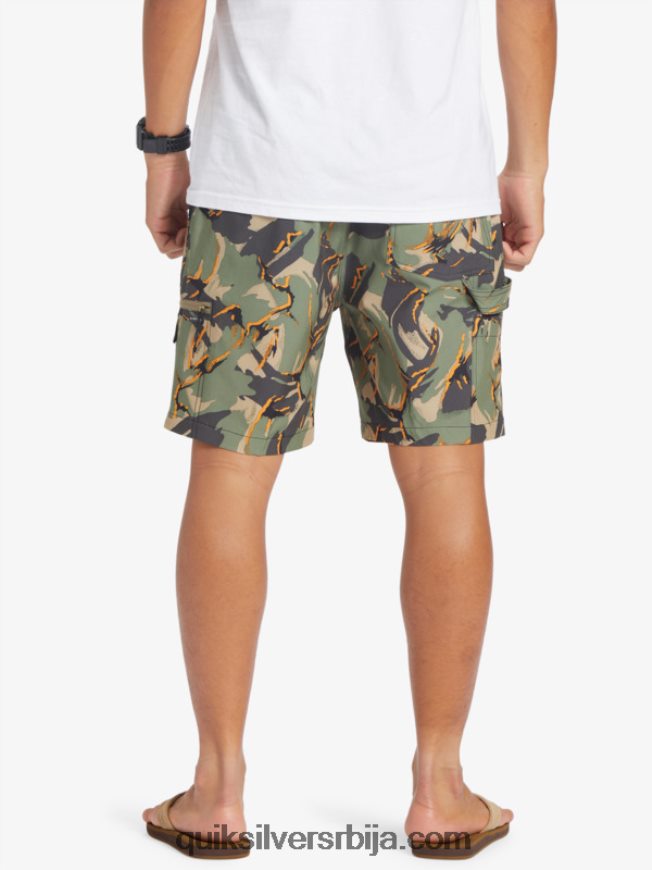 мушкарци Quiksilver такер царго 18 ампхибиан боардсхортс цамо - плаге Z824VN252