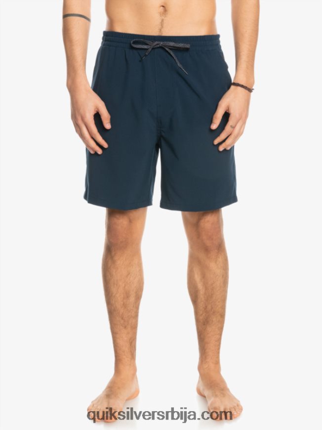мушкарци Quiksilver океански еластични 18 амфибијски шорц морнарски сако Z824VN349