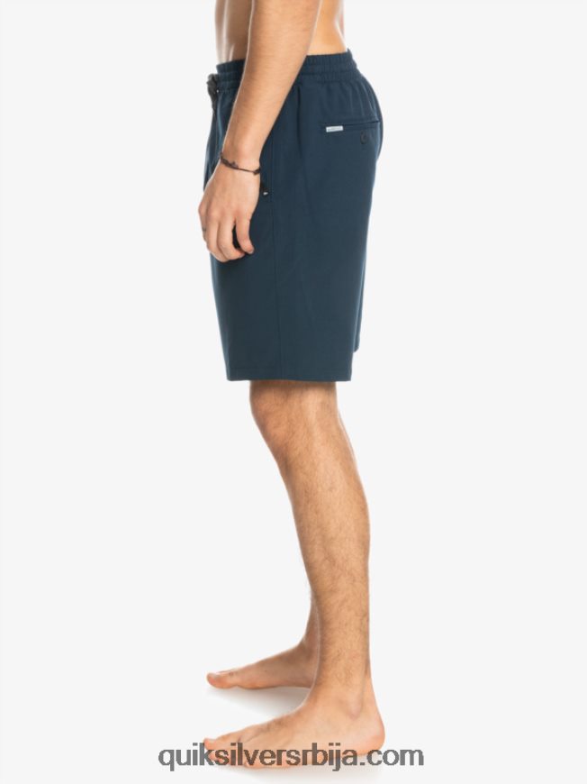 мушкарци Quiksilver океански еластични 18 амфибијски шорц морнарски сако Z824VN349