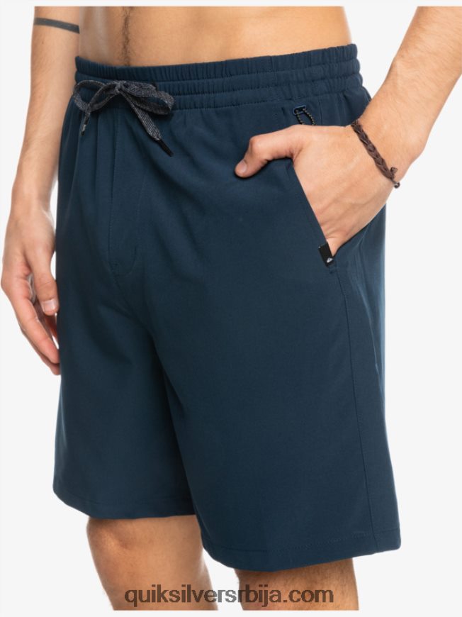 мушкарци Quiksilver океански еластични 18 амфибијски шорц морнарски сако Z824VN349