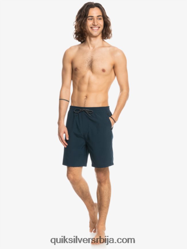 мушкарци Quiksilver океански еластични 18 амфибијски шорц морнарски сако Z824VN349