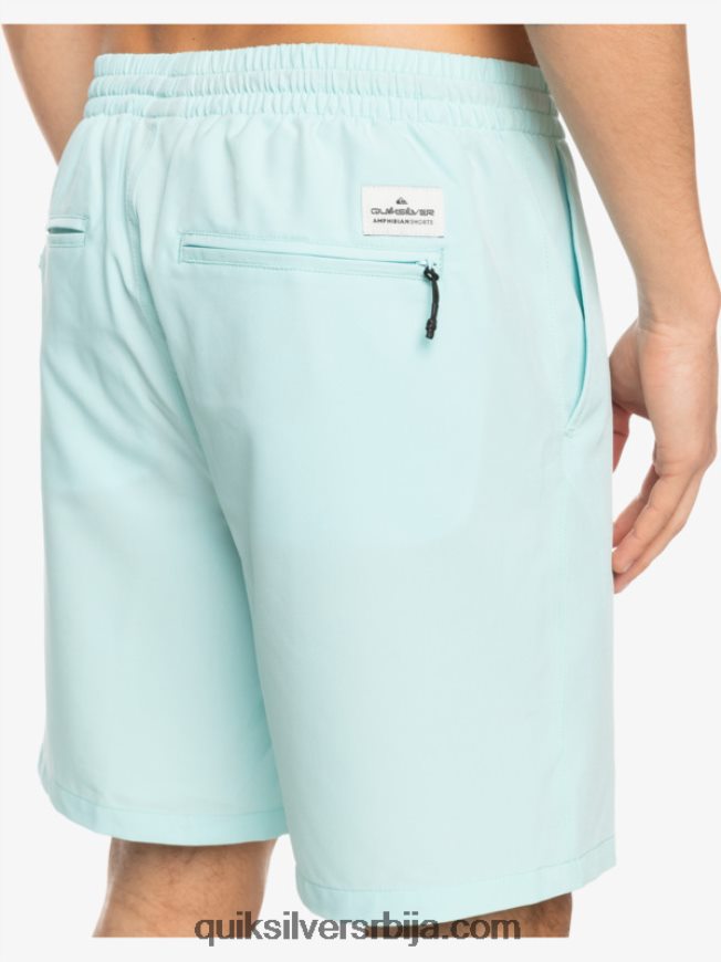 мушкарци Quiksilver океански еластични 18 амфибијски шорц ледена аква Z824VN351