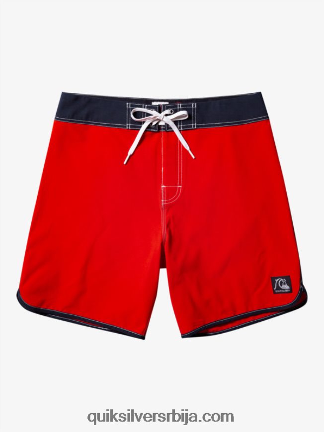 мушкарци Quiksilver оригиналне пансионске шортс 18 високог ризика црвена Z824VN87