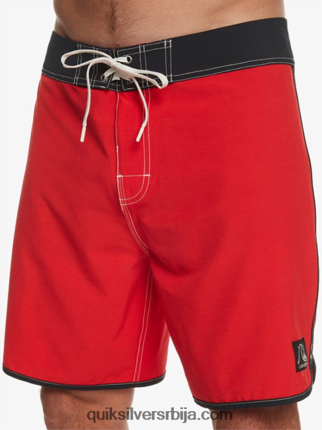 мушкарци Quiksilver оригиналне пансионске шортс 18 високог ризика црвена Z824VN87