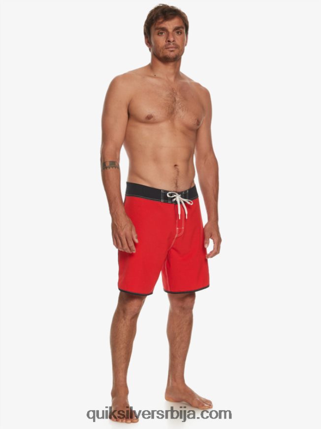 мушкарци Quiksilver оригиналне пансионске шортс 18 високог ризика црвена Z824VN87