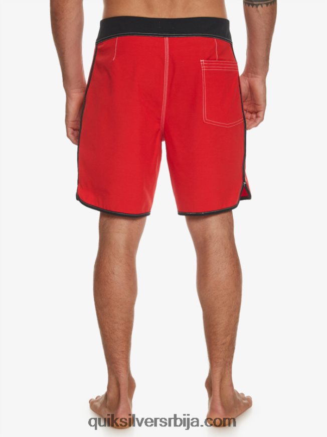 мушкарци Quiksilver оригиналне пансионске шортс 18 високог ризика црвена Z824VN87