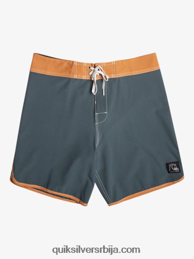 мушкарци Quiksilver оригиналне пансионске шортс 18 тамни шкриљевац Z824VN89