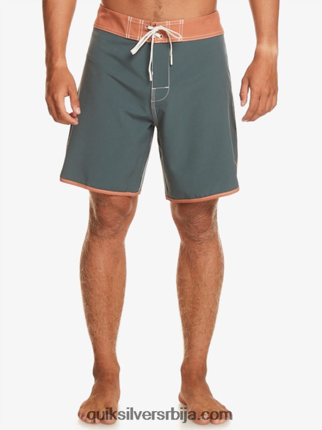 мушкарци Quiksilver оригиналне пансионске шортс 18 тамни шкриљевац Z824VN89
