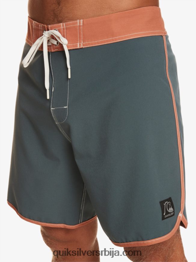 мушкарци Quiksilver оригиналне пансионске шортс 18 тамни шкриљевац Z824VN89