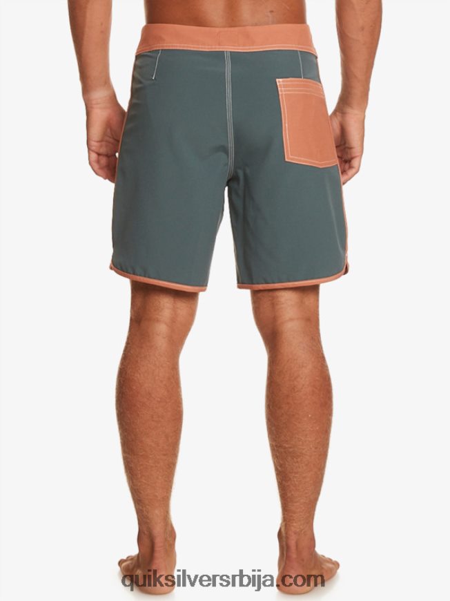 мушкарци Quiksilver оригиналне пансионске шортс 18 тамни шкриљевац Z824VN89