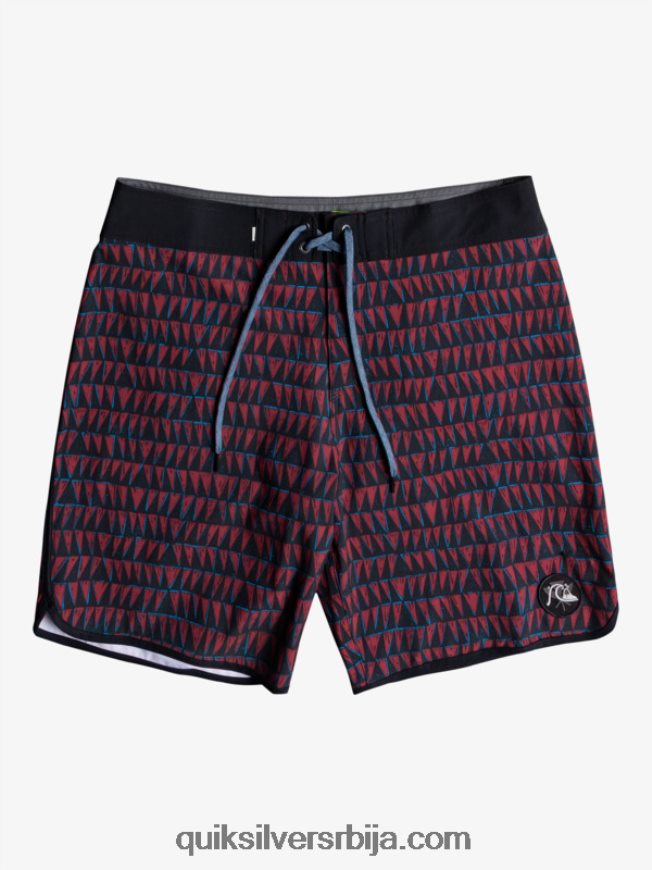 мушкарци Quiksilver сурфсилк хаваии сцаллоп 19 боардсхортс рубинско вино Z824VN1322