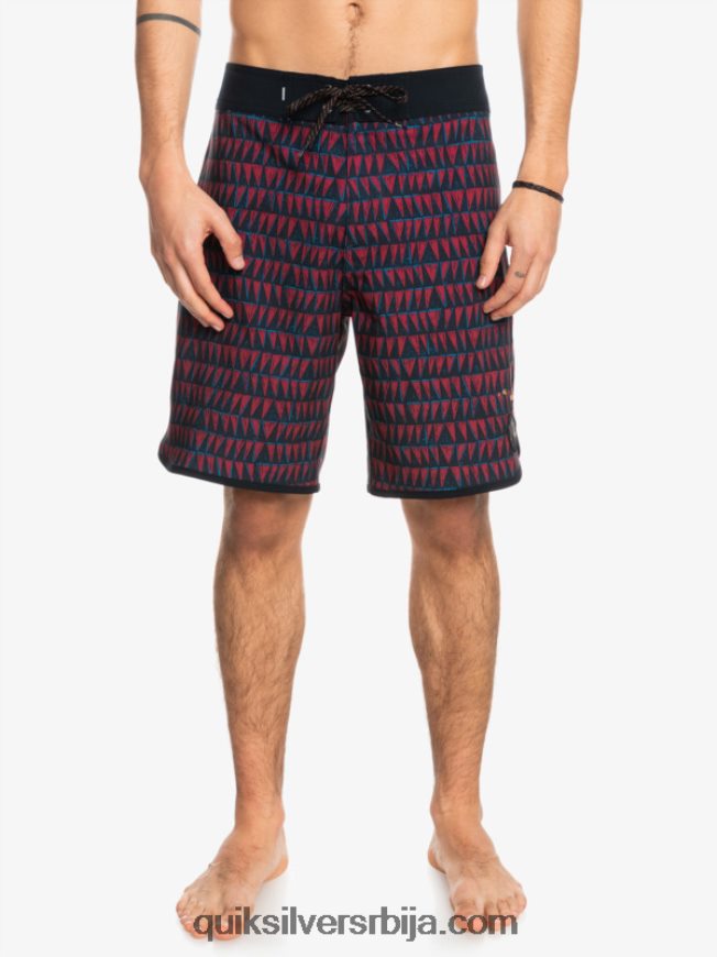 мушкарци Quiksilver сурфсилк хаваии сцаллоп 19 боардсхортс рубинско вино Z824VN1322