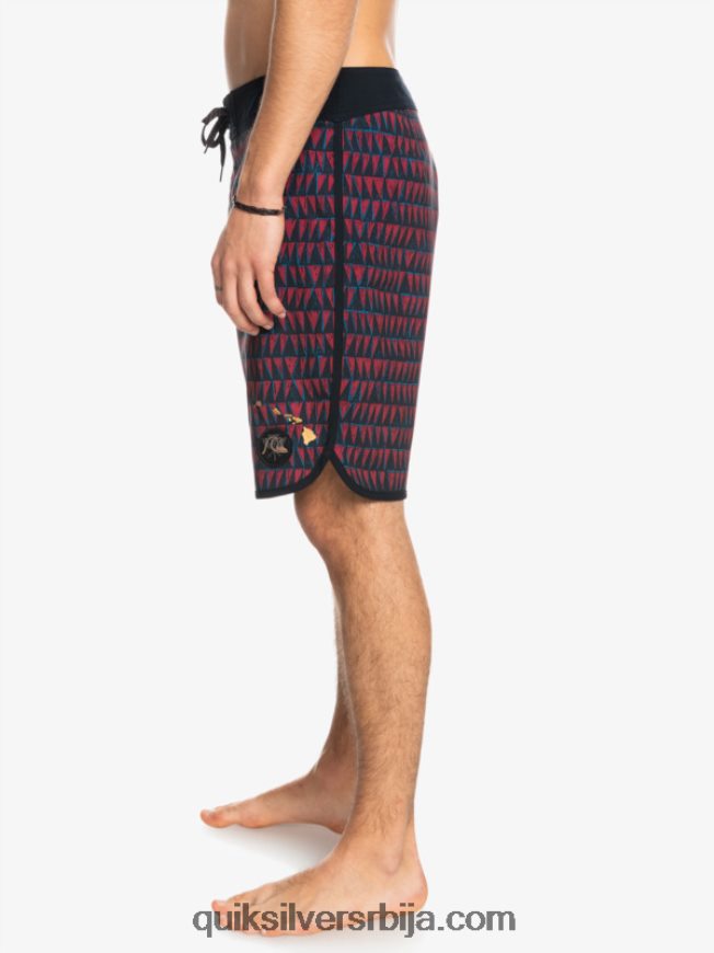 мушкарци Quiksilver сурфсилк хаваии сцаллоп 19 боардсхортс рубинско вино Z824VN1322