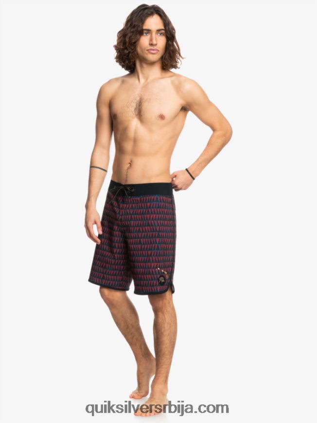 мушкарци Quiksilver сурфсилк хаваии сцаллоп 19 боардсхортс рубинско вино Z824VN1322