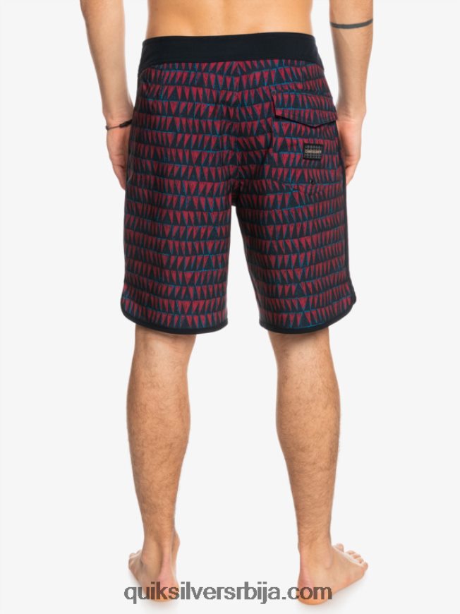 мушкарци Quiksilver сурфсилк хаваии сцаллоп 19 боардсхортс рубинско вино Z824VN1322