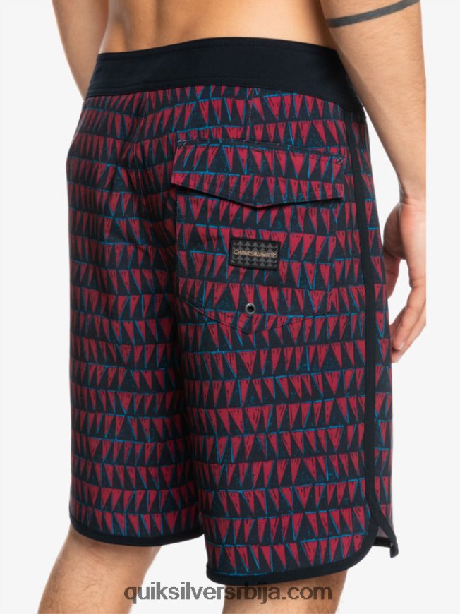 мушкарци Quiksilver сурфсилк хаваии сцаллоп 19 боардсхортс рубинско вино Z824VN1322