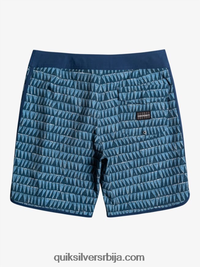 мушкарци Quiksilver сурфсилк хаваии сцаллоп 19 боардсхортс провинцијско плаво Z824VN1323