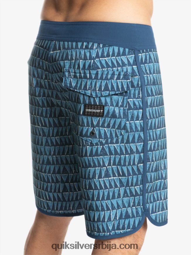 мушкарци Quiksilver сурфсилк хаваии сцаллоп 19 боардсхортс провинцијско плаво Z824VN1323