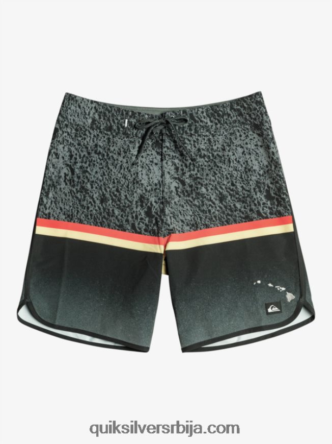 мушкарци Quiksilver сурфсилк дивисион сцаллоп 19 боардсхортс црн Z824VN1395
