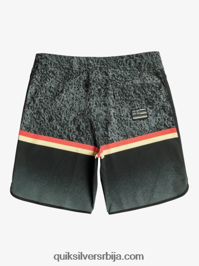 мушкарци Quiksilver сурфсилк дивисион сцаллоп 19 боардсхортс црн Z824VN1395