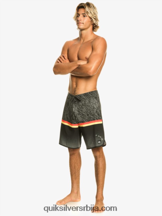 мушкарци Quiksilver сурфсилк дивисион сцаллоп 19 боардсхортс црн Z824VN1395