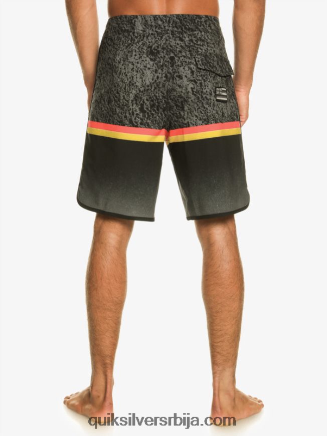 мушкарци Quiksilver сурфсилк дивисион сцаллоп 19 боардсхортс црн Z824VN1395