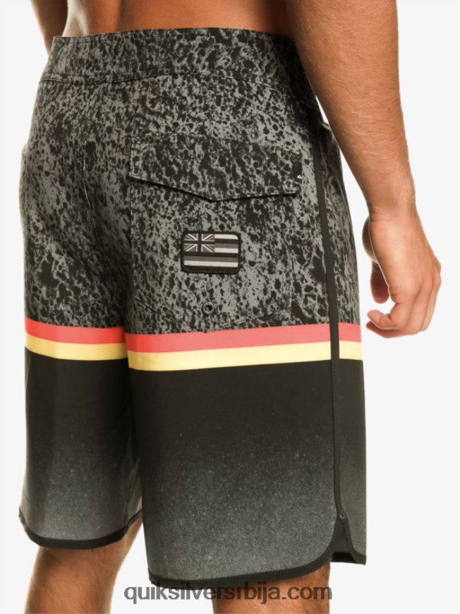 мушкарци Quiksilver сурфсилк дивисион сцаллоп 19 боардсхортс црн Z824VN1395