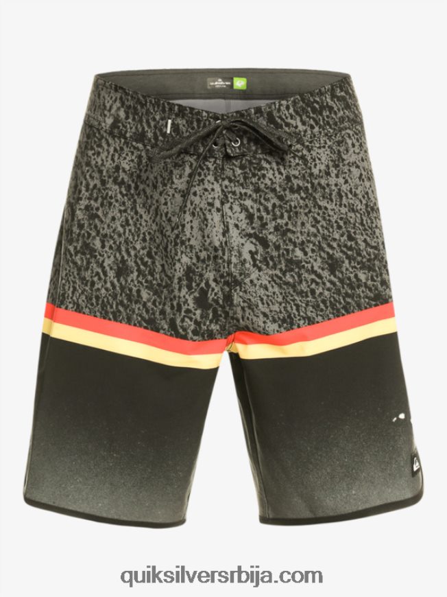 мушкарци Quiksilver сурфсилк дивисион сцаллоп 19 боардсхортс црн Z824VN1395