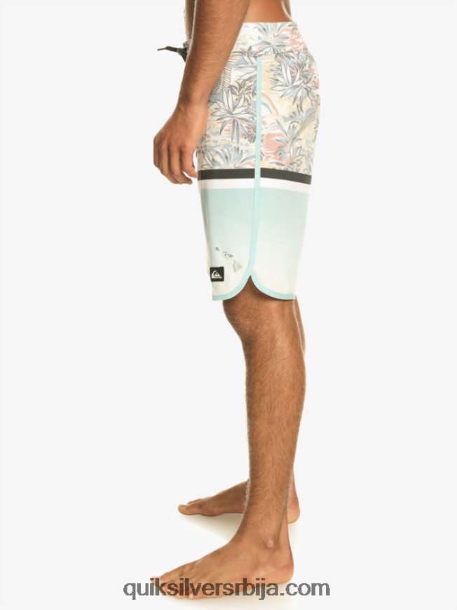 мушкарци Quiksilver сурфсилк дивисион сцаллоп 19 боардсхортс небеско плаветнило Z824VN1396