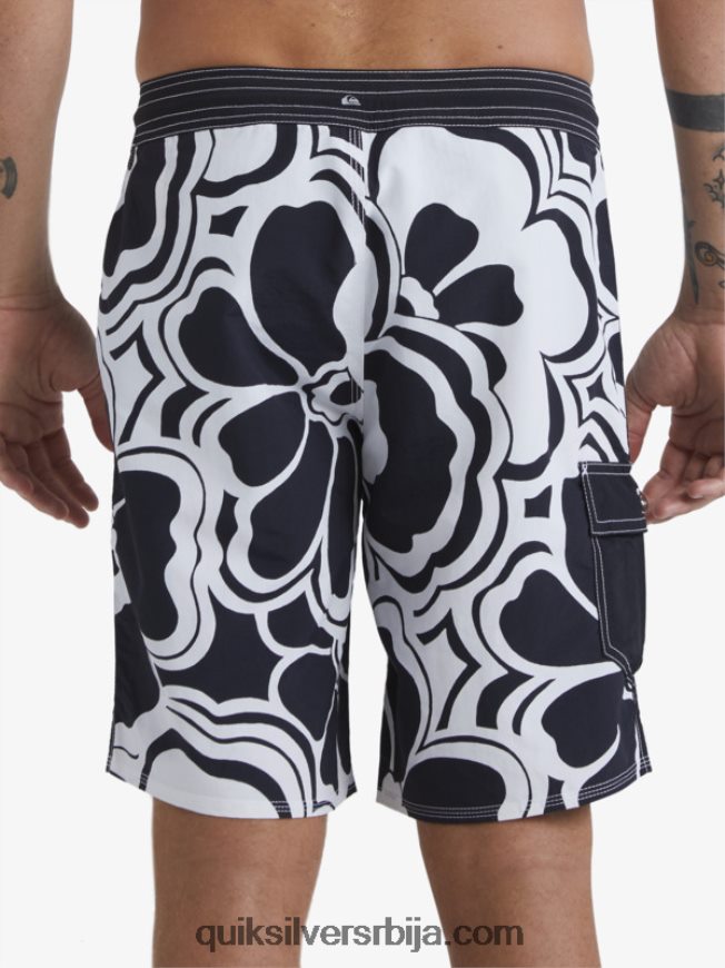 мушкарци Quiksilver Ватерман Тхурсдаи Принт 19 боардсхортс црно враћање Z824VN1436