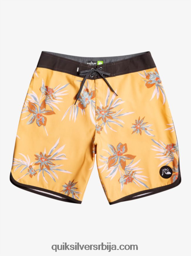 мушкарци Quiksilver сурфсилк сцаллоп 19 боардсхортс окер Z824VN1491