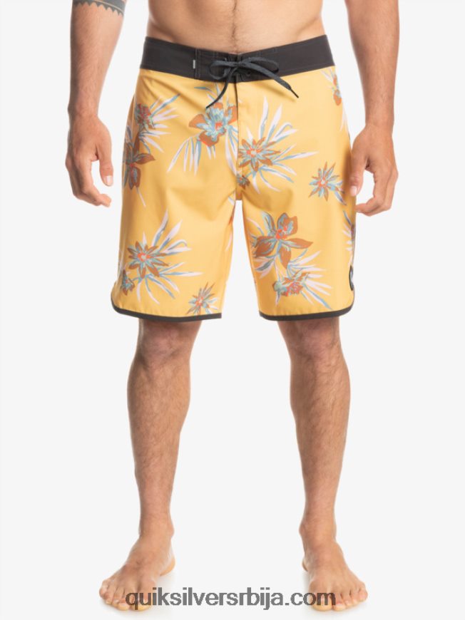 мушкарци Quiksilver сурфсилк сцаллоп 19 боардсхортс окер Z824VN1491