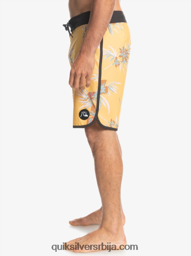 мушкарци Quiksilver сурфсилк сцаллоп 19 боардсхортс окер Z824VN1491