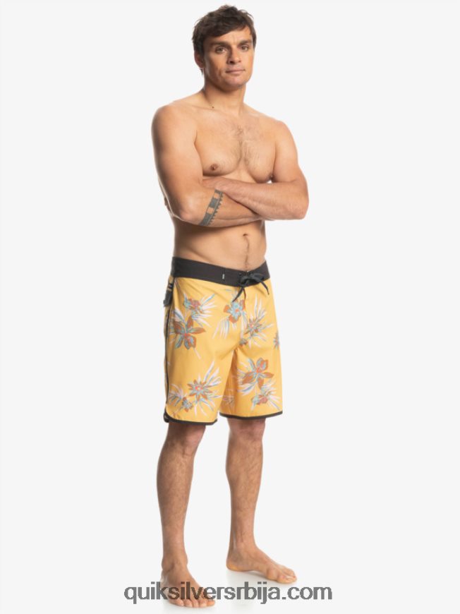 мушкарци Quiksilver сурфсилк сцаллоп 19 боардсхортс окер Z824VN1491