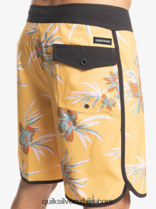 мушкарци Quiksilver сурфсилк сцаллоп 19 боардсхортс окер Z824VN1491