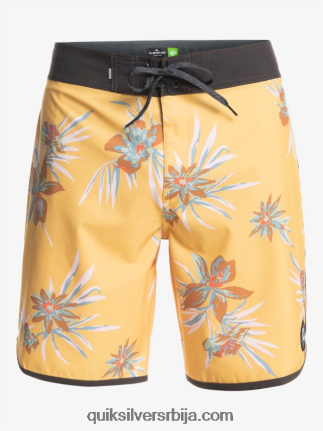мушкарци Quiksilver сурфсилк сцаллоп 19 боардсхортс окер Z824VN1491
