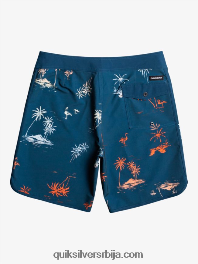 мушкарци Quiksilver сурфсилк сцаллоп 19 боардсхортс мајолика плава Z824VN1492