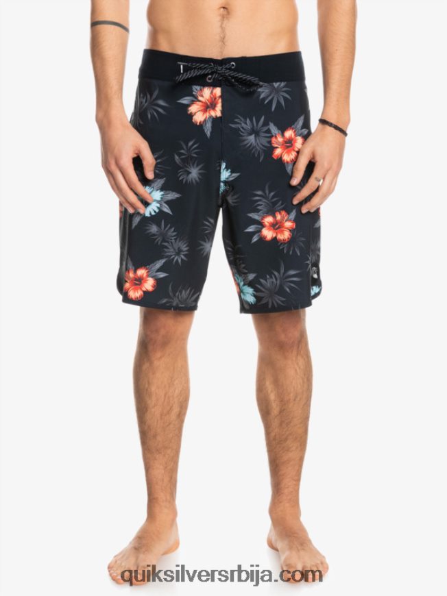 мушкарци Quiksilver сурфсилк сцаллоп 19 боардсхортс црн Z824VN1496