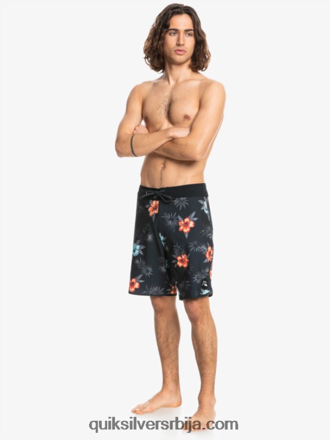 мушкарци Quiksilver сурфсилк сцаллоп 19 боардсхортс црн Z824VN1496