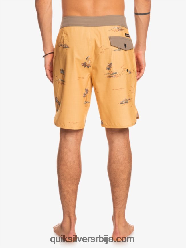 мушкарци Quiksilver сурфсилк сцаллоп 19 боардсхортс окер Z824VN1497